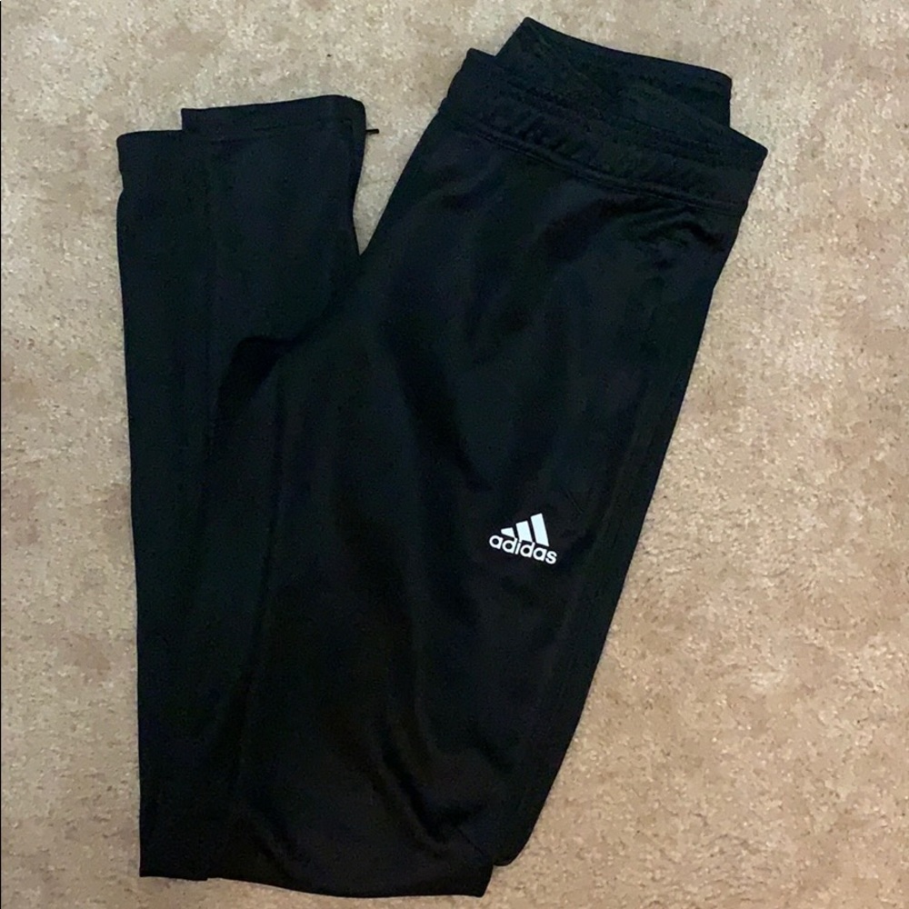 Adidas all black tiro soccer pants